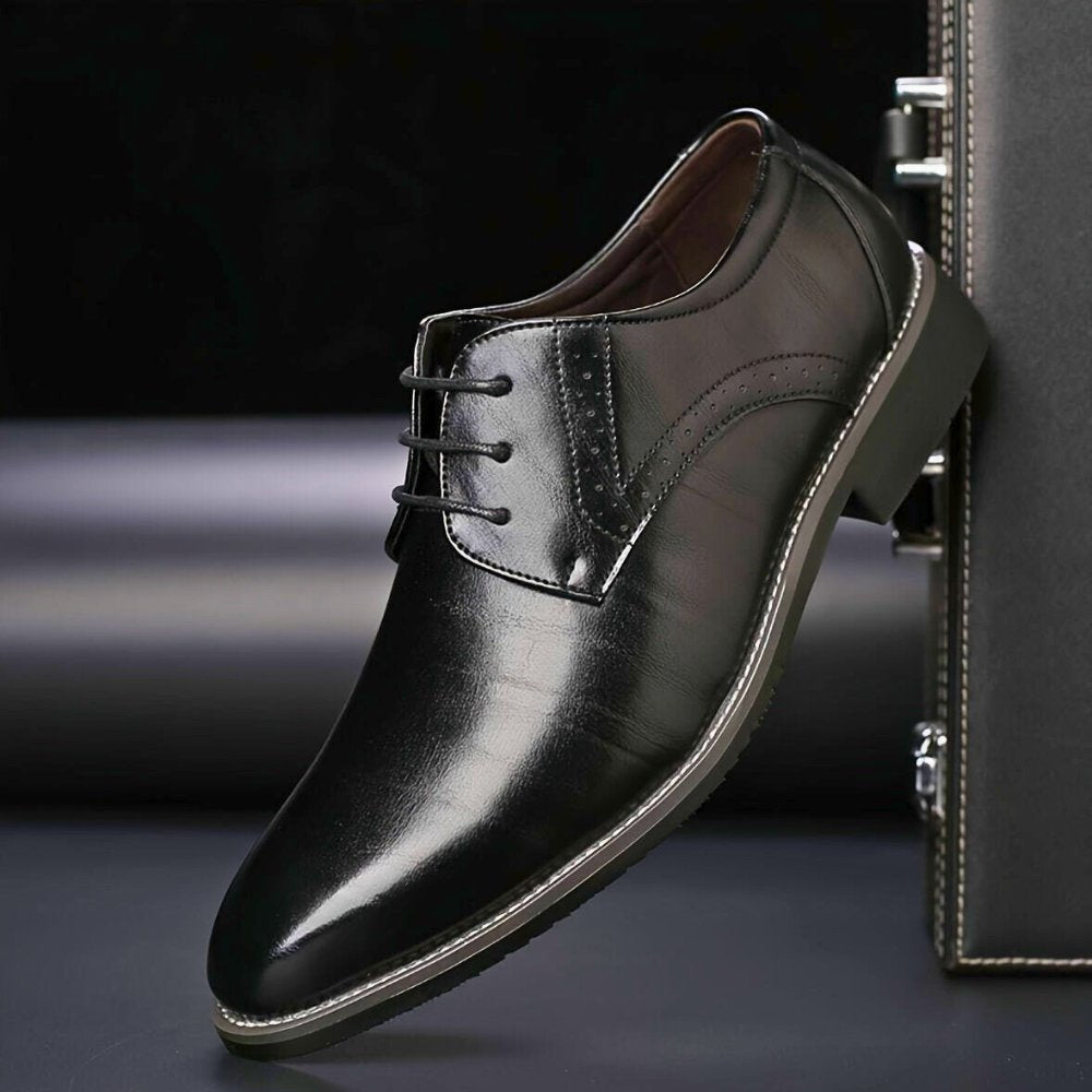 Vince Leather Plain Toe Derby