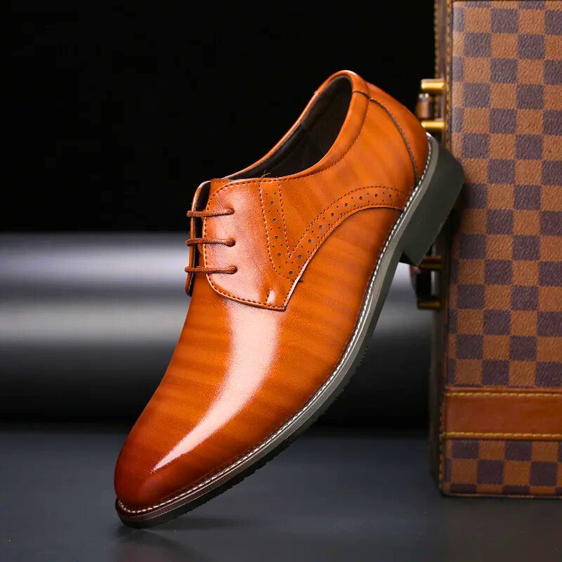 Vince Leather Plain Toe Derby