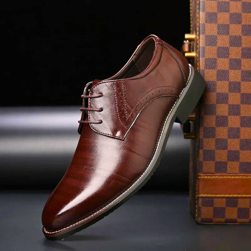 Vince Leather Plain Toe Derby
