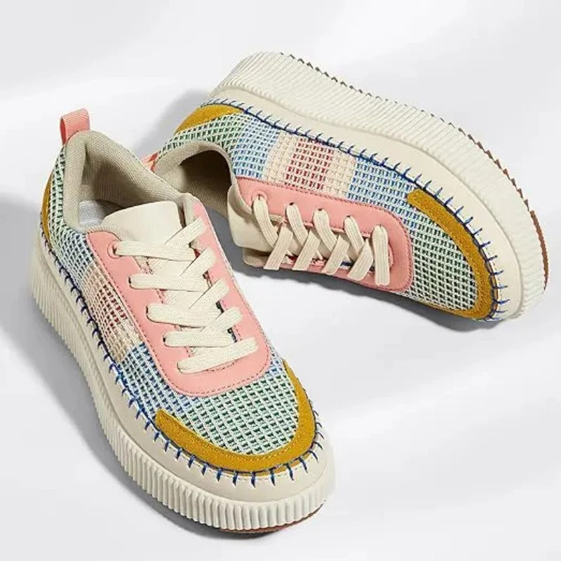 Retro Stitched Sneakers