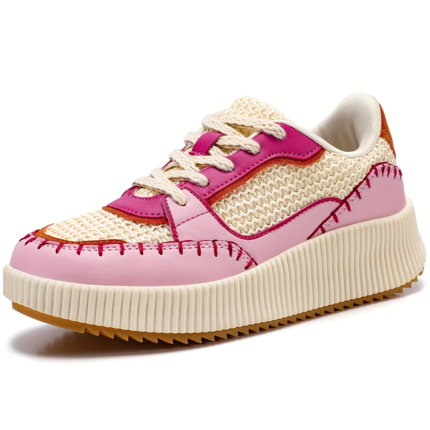 Retro Stitched Sneakers