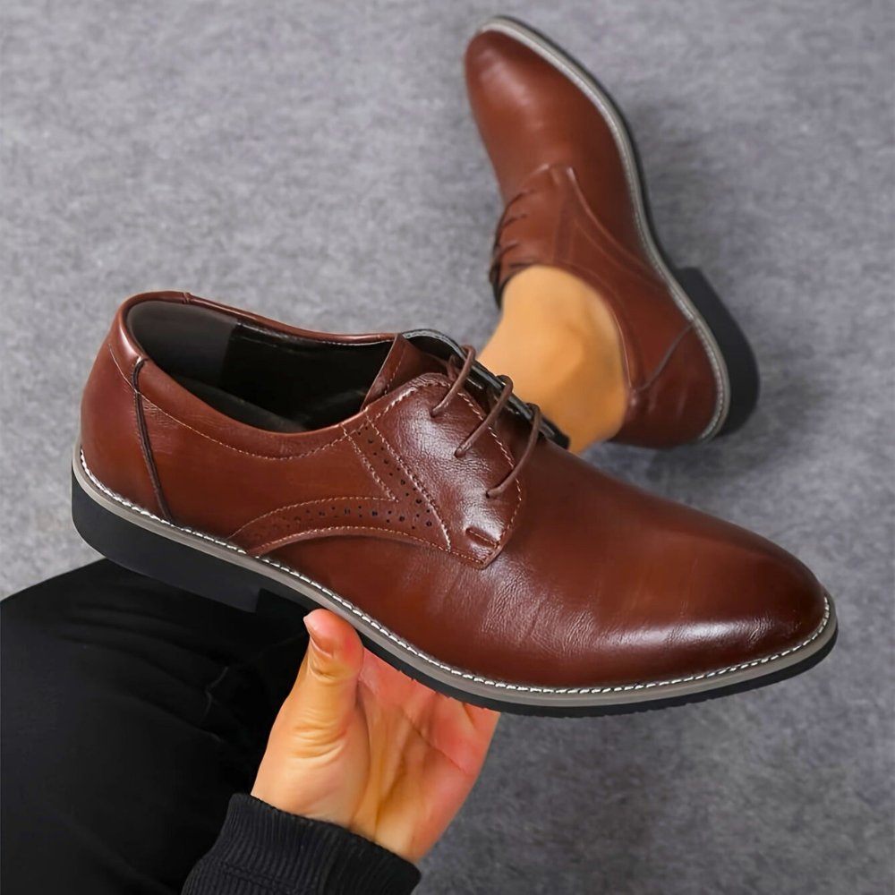 Vince Leather Plain Toe Derby