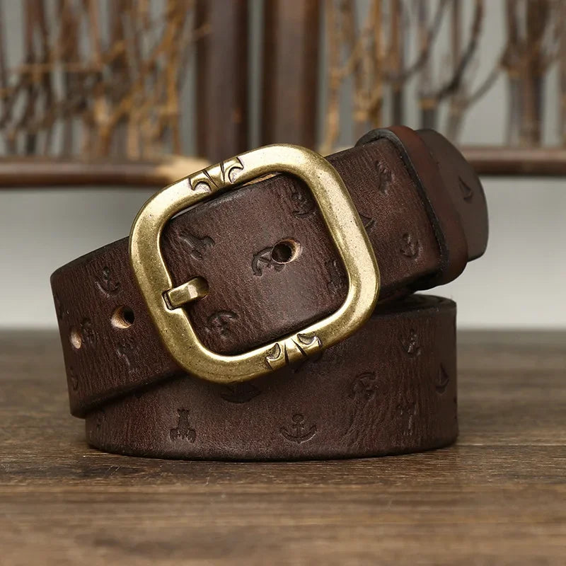 Voyager Handcrafted Genuine Leather Belt