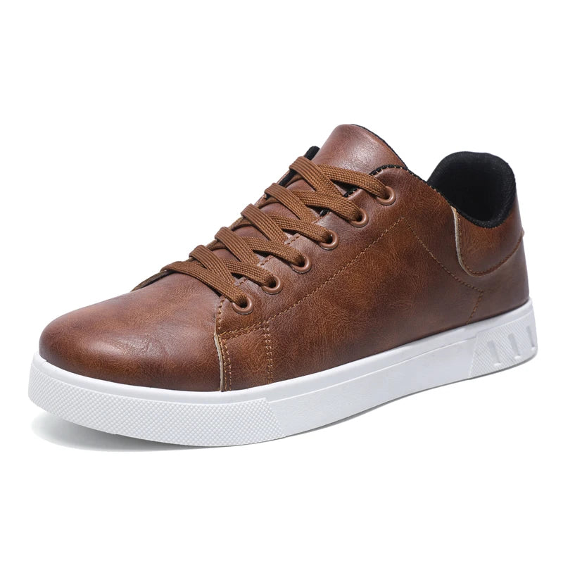 Aston Retro Leather Sneakers