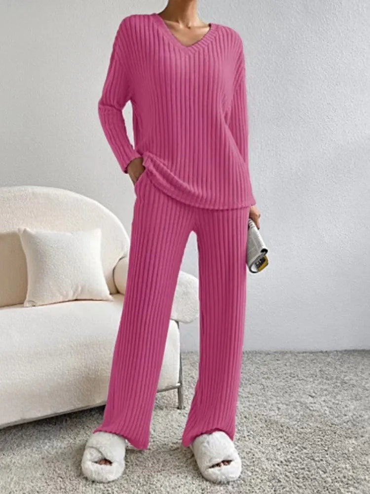 Clara Ribbed Knit Set