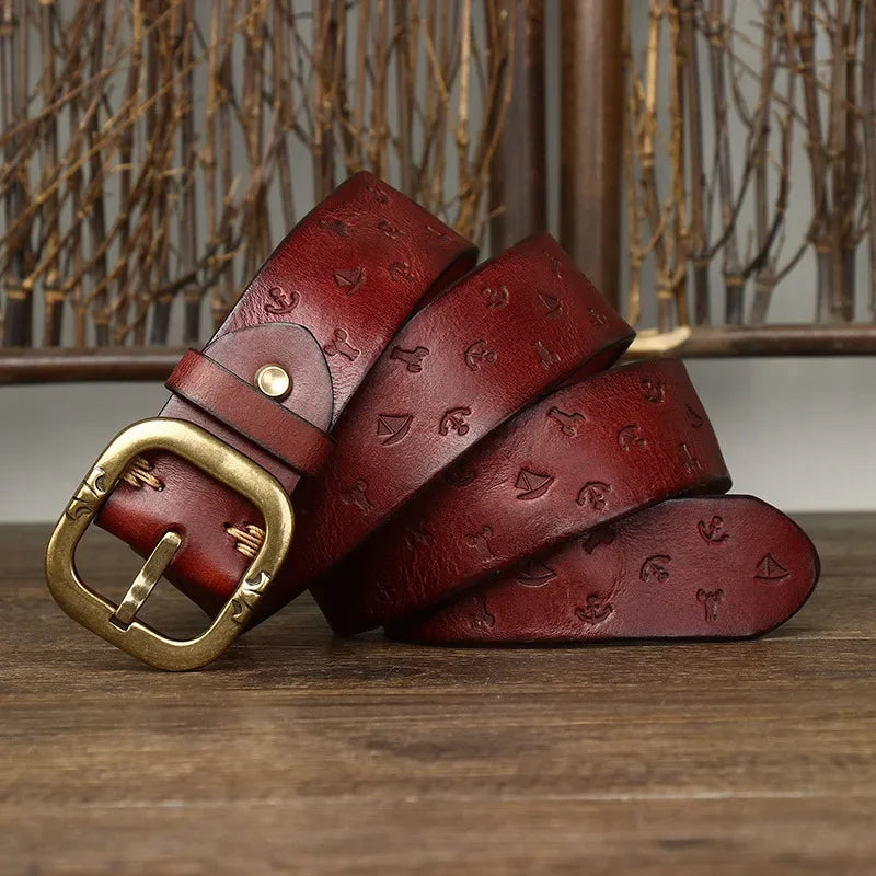 Voyager Handcrafted Genuine Leather Belt