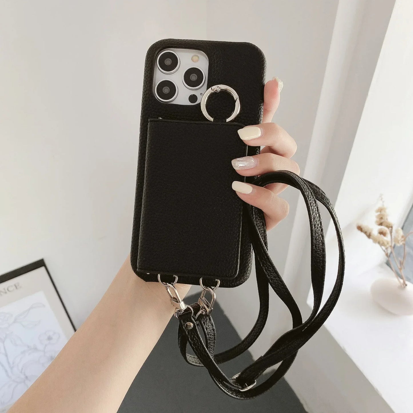 Luna Crossbody Wallet iPhone Case