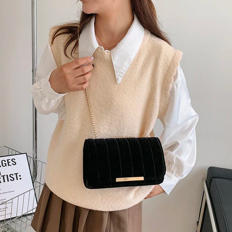Sophia Velveteen Handbag