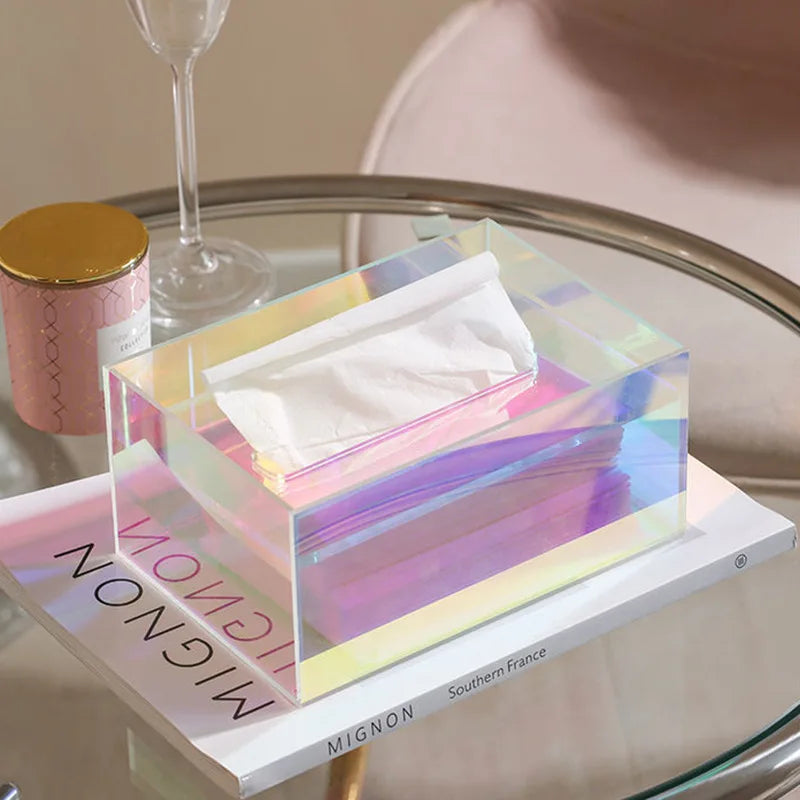 Andria Acrylic Tissue Box