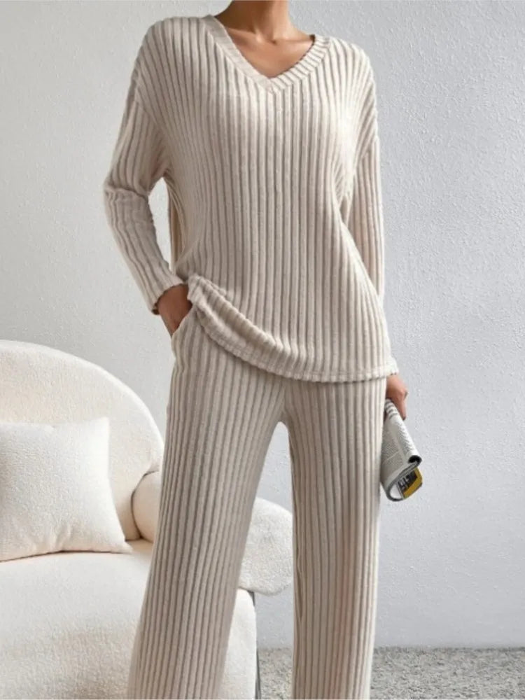 Clara Ribbed Knit Set