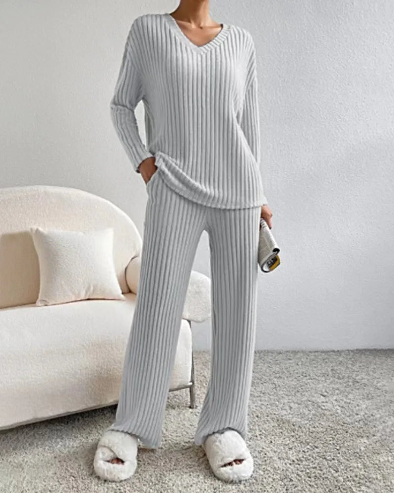 Clara Ribbed Knit Set