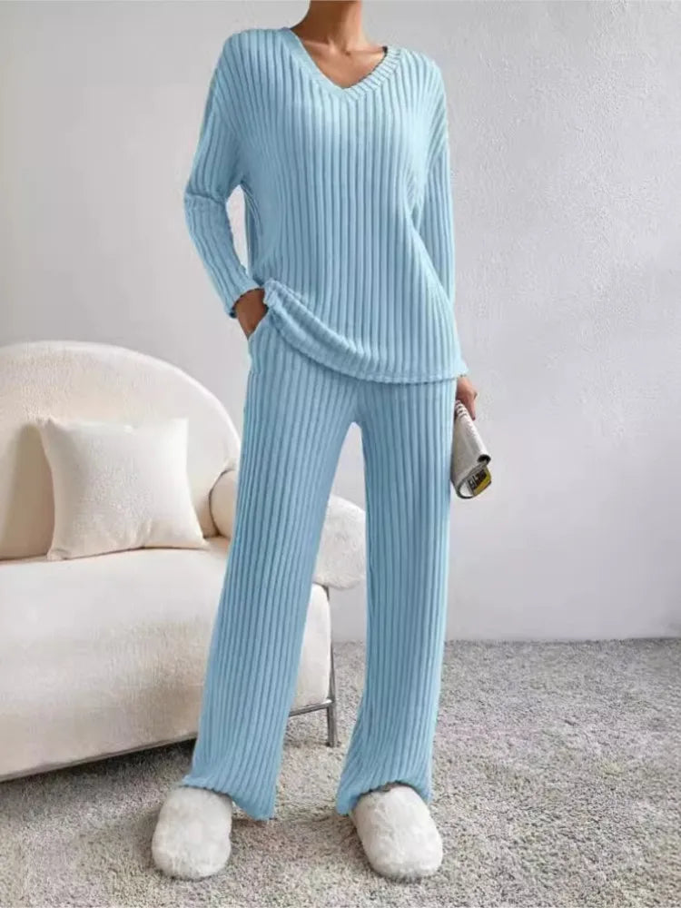 Clara Ribbed Knit Set