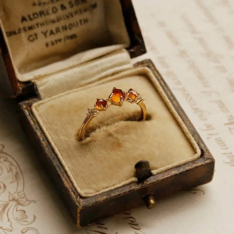 Celestia Vintage Garnet Ring