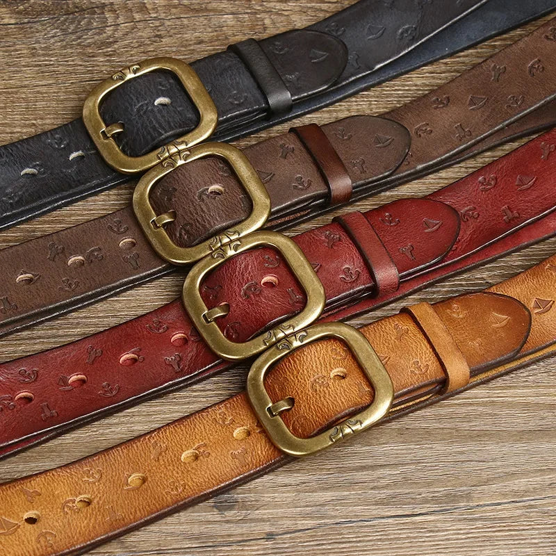 Voyager Handcrafted Genuine Leather Belt