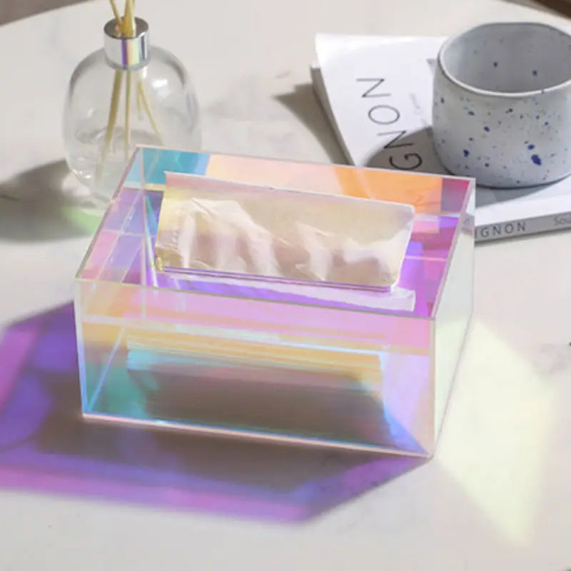 Andria Acrylic Tissue Box