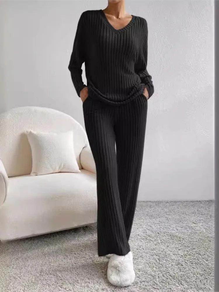 Clara Ribbed Knit Set