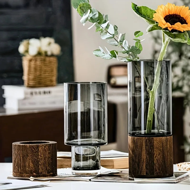 Elysian Smoked Glass Vase