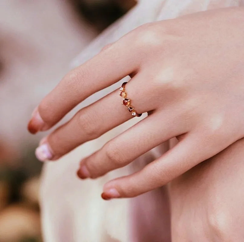 Celestia Vintage Garnet Ring