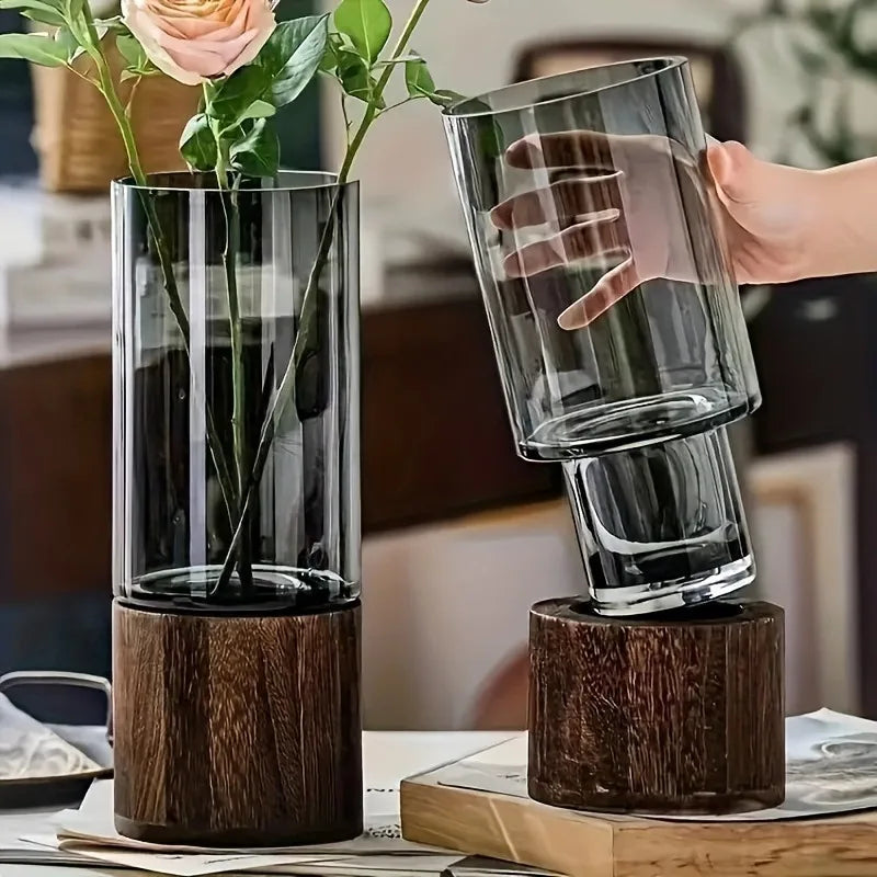 Elysian Smoked Glass Vase