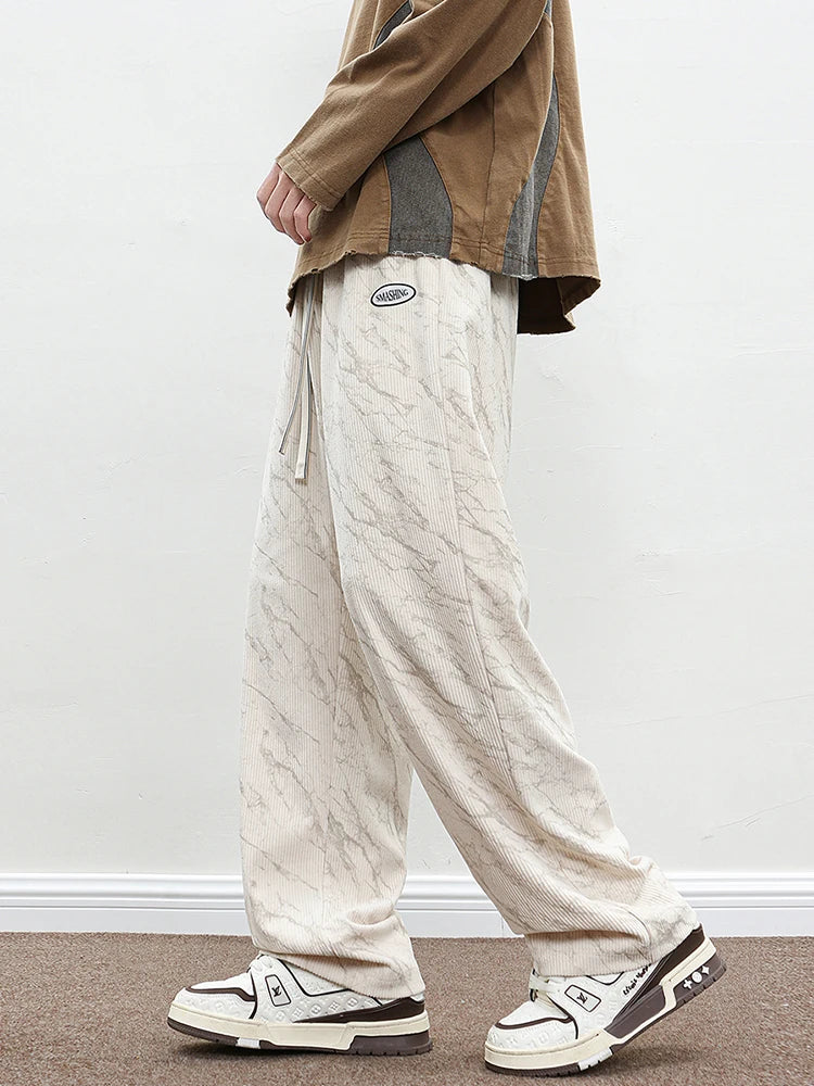 Marble Drift Corduroy Sweatpants
