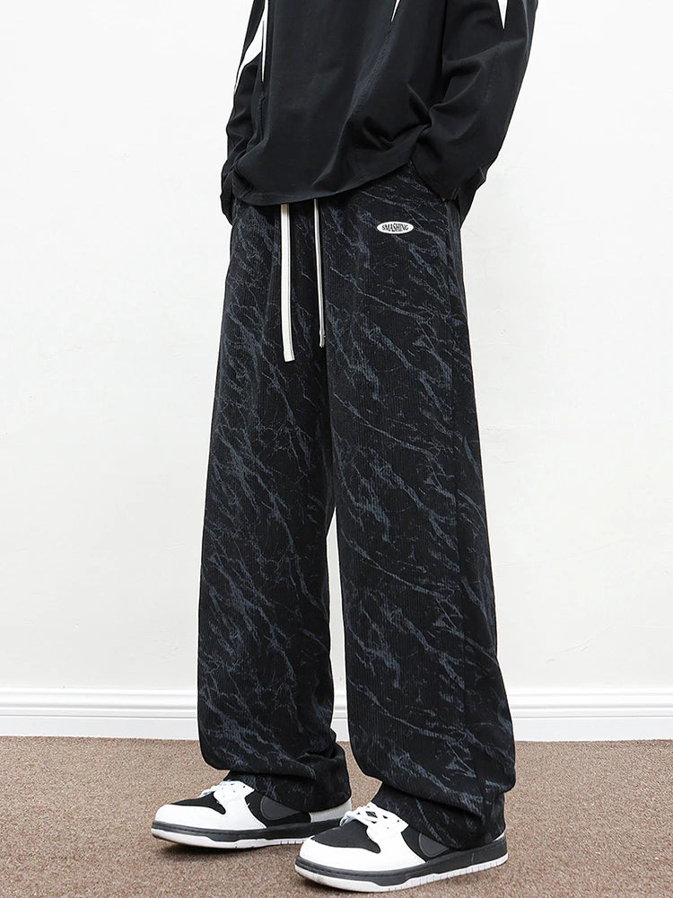 Marble Drift Corduroy Sweatpants