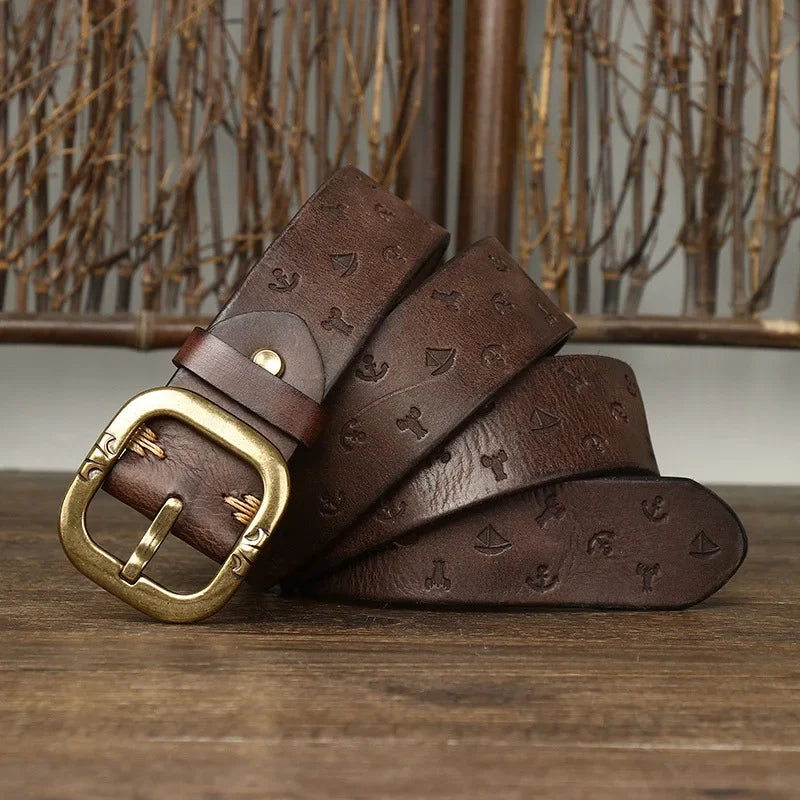 Voyager Handcrafted Genuine Leather Belt