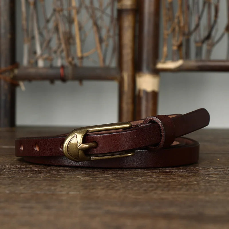 Heritage Slim Leather Belt