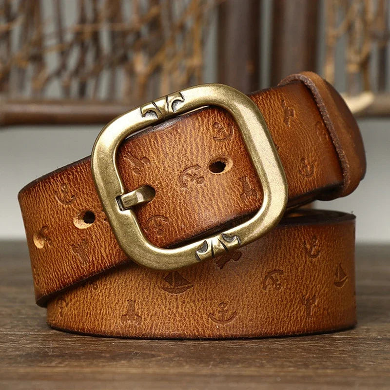 Voyager Handcrafted Genuine Leather Belt