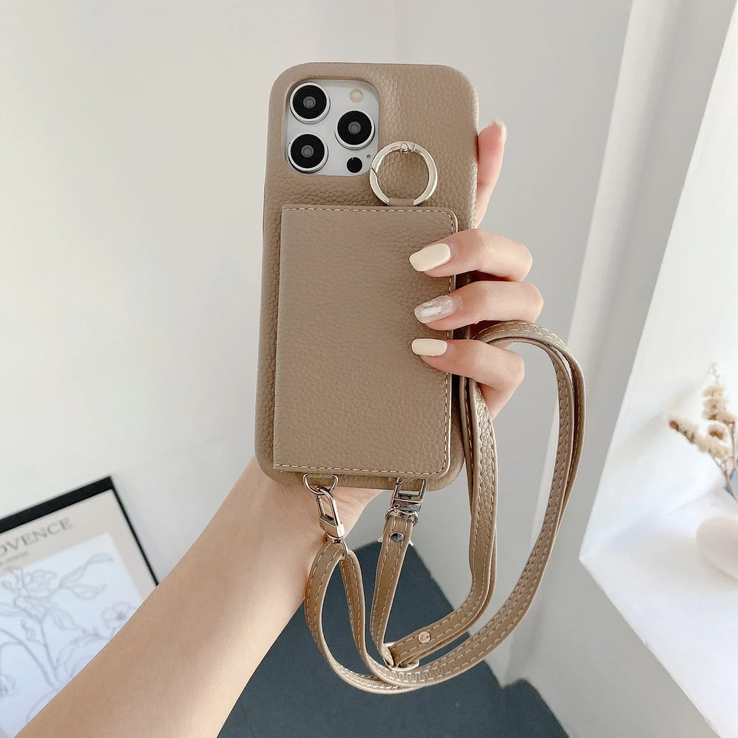 Luna Crossbody Wallet iPhone Case