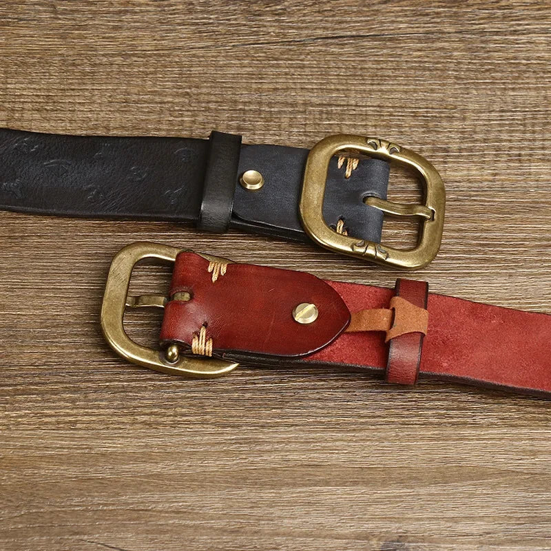 Voyager Handcrafted Genuine Leather Belt