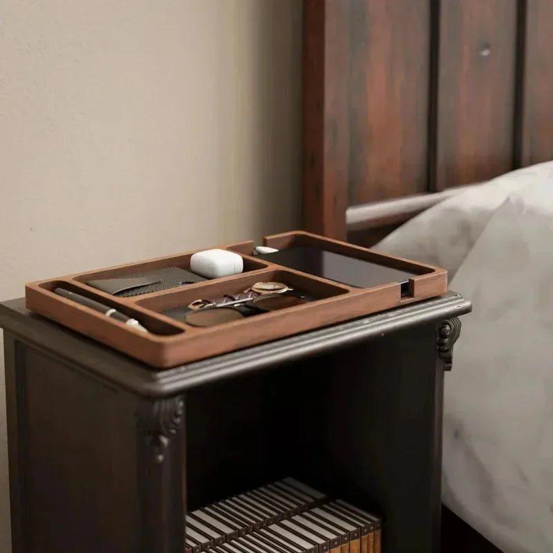 Natural Wood Organizer Tray