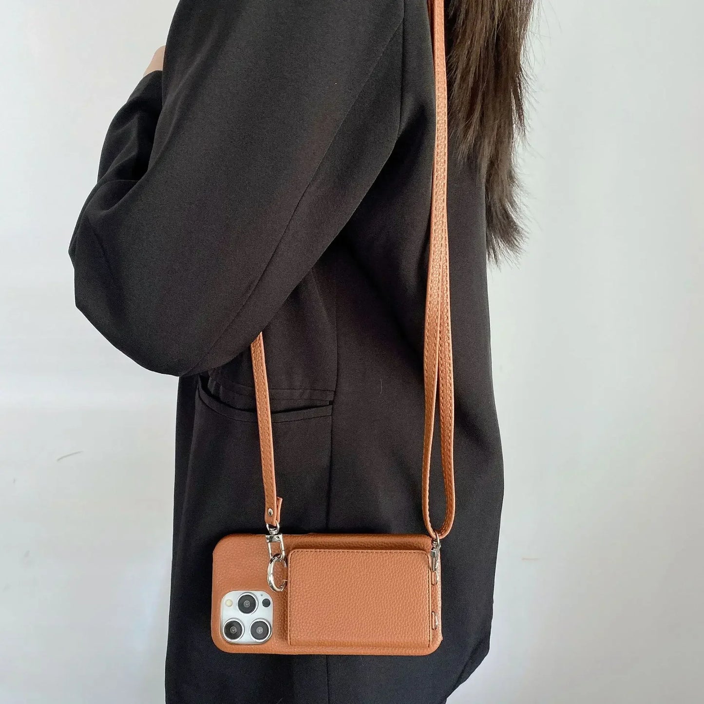 Luna Crossbody Wallet iPhone Case