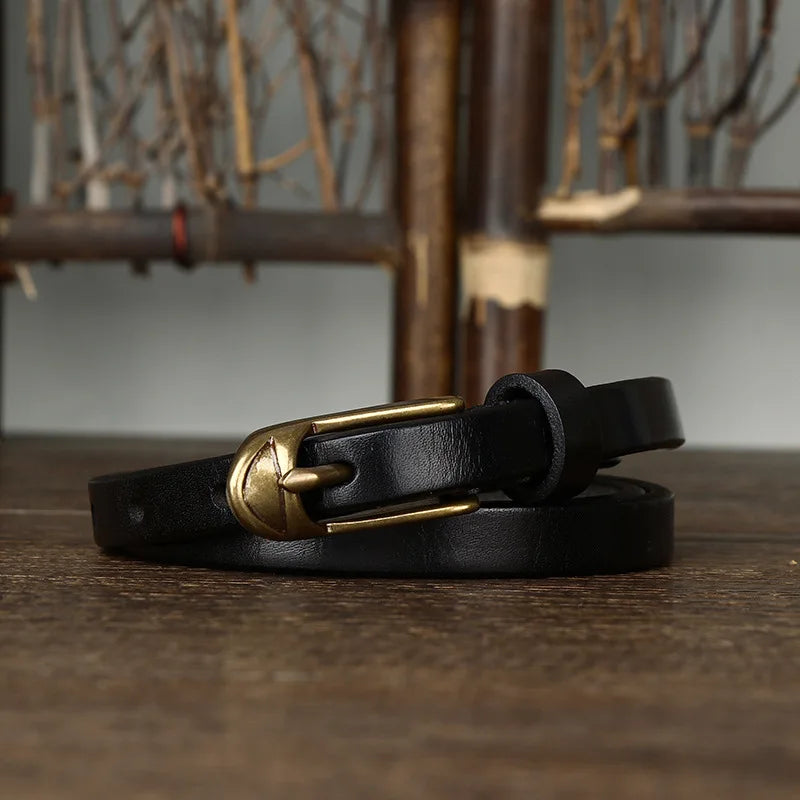 Heritage Slim Leather Belt