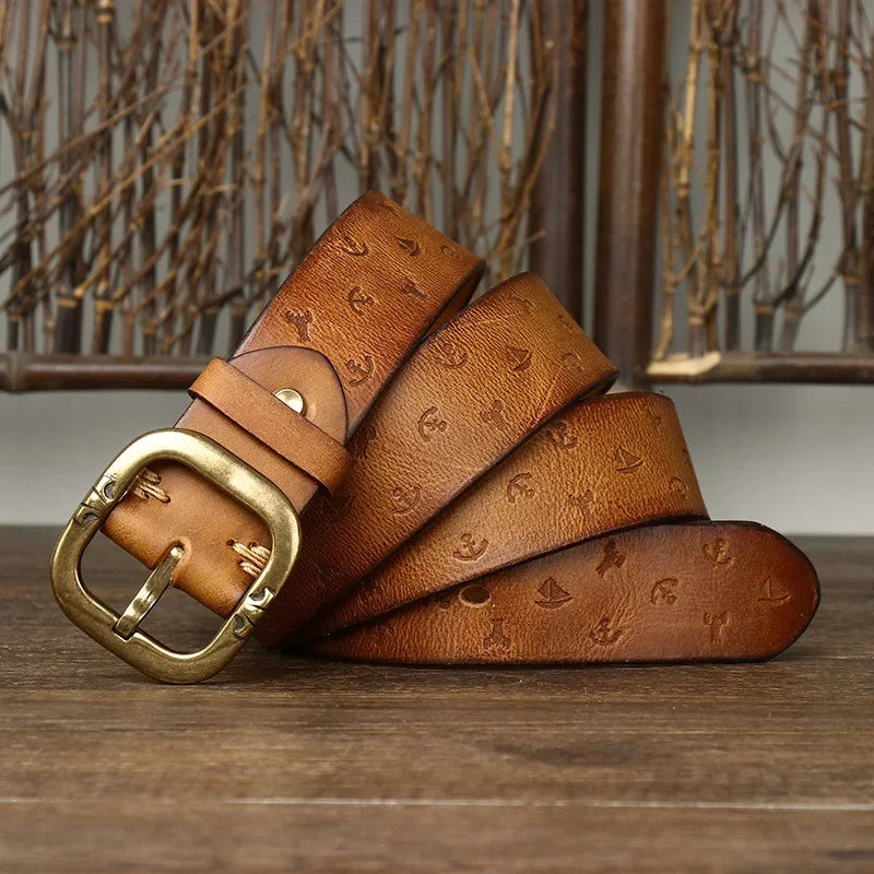 Voyager Handcrafted Genuine Leather Belt