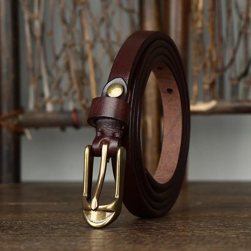 Heritage Slim Leather Belt