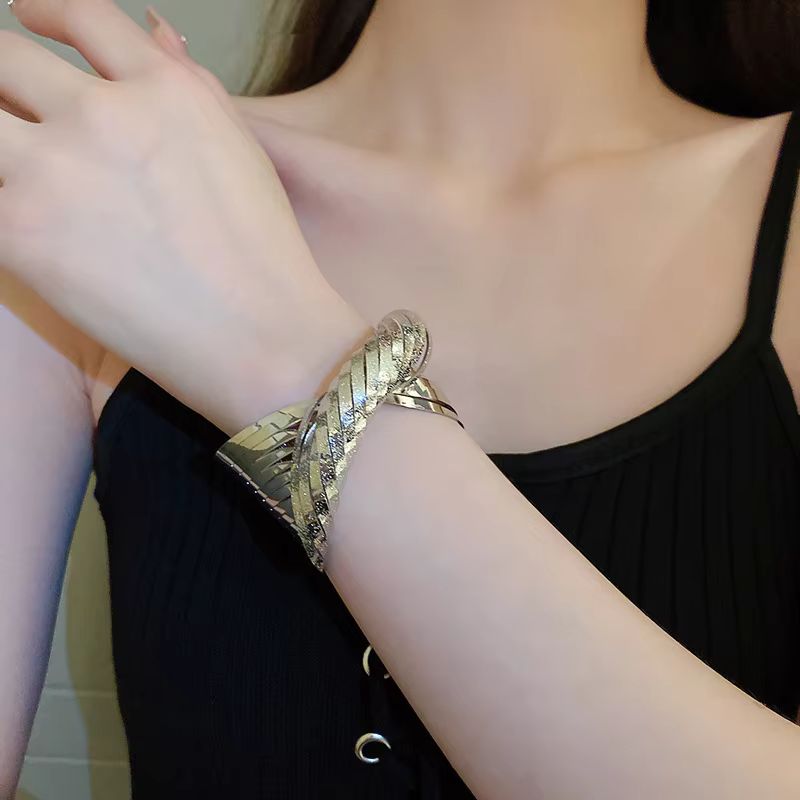 Aurum Twisted Cuff Bangle