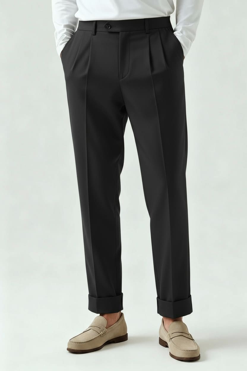 Italian Cotton Tailored Pants
