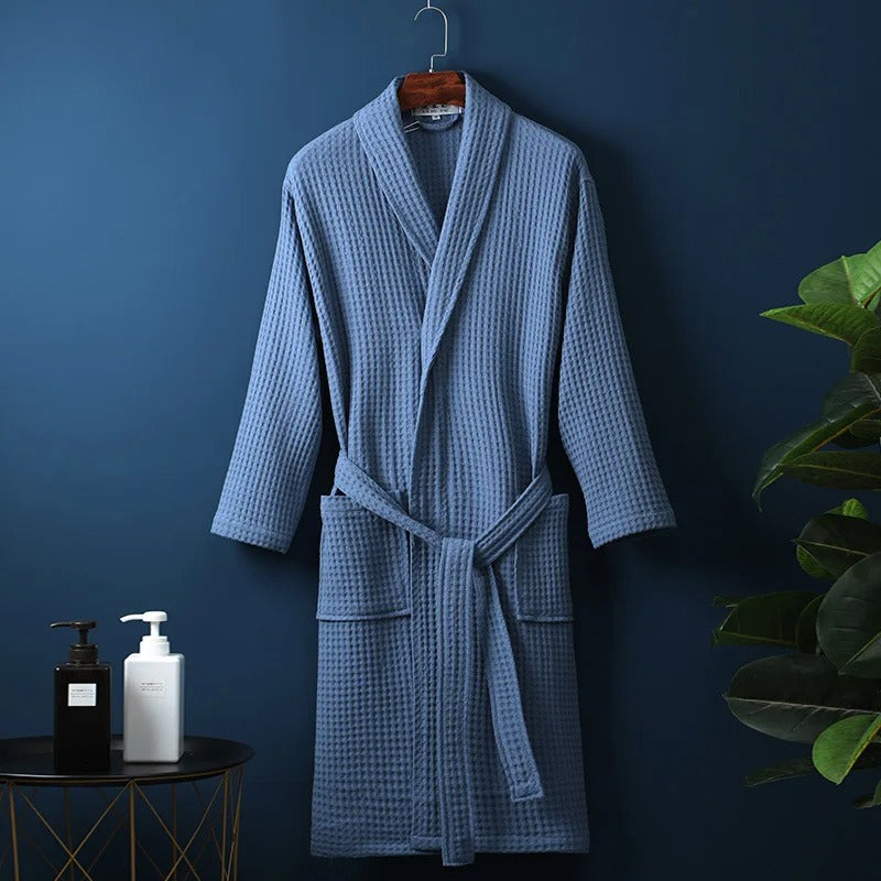Waffle Cotton Bath Robe