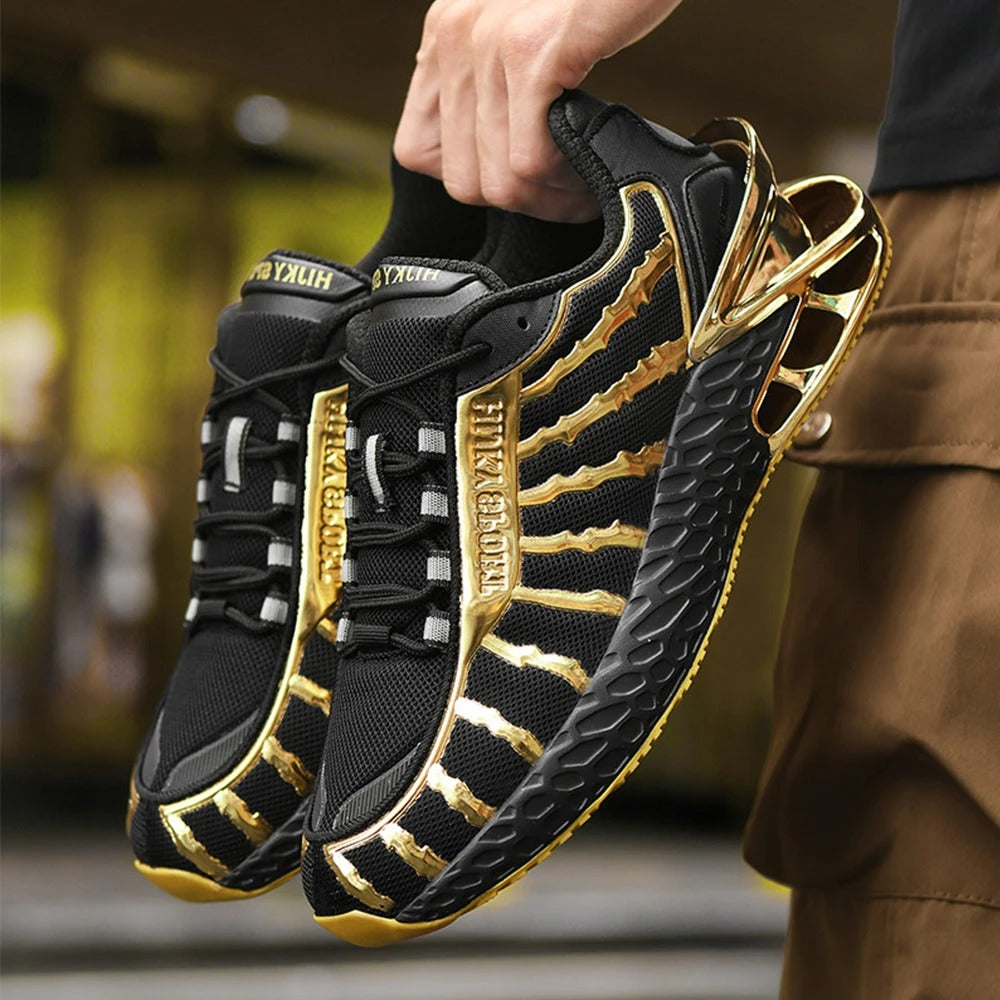 Vanguard Gold-Accent Sneakers