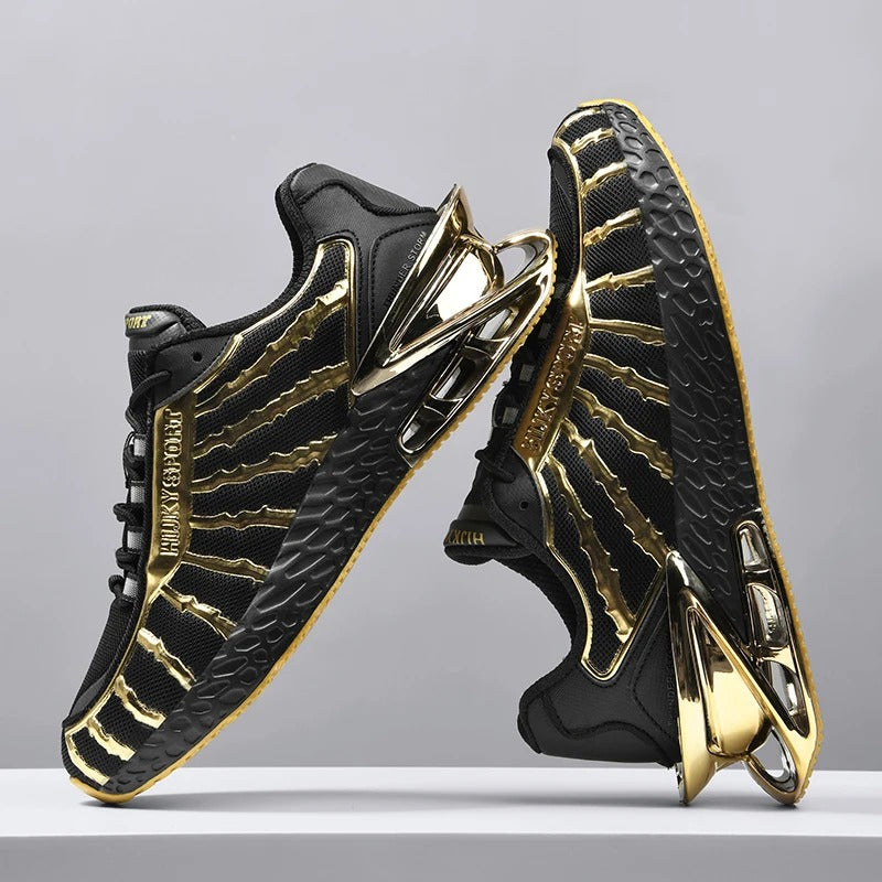 Vanguard Gold-Accent Sneakers