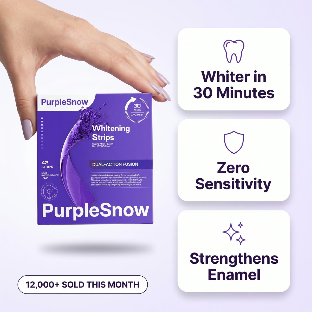 PurpleSnow Whitening Strips