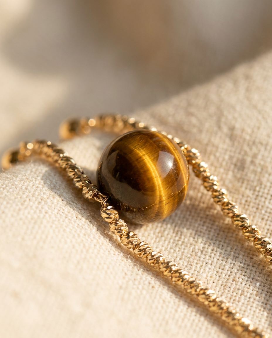 Aurelia Tiger's Eye Earring