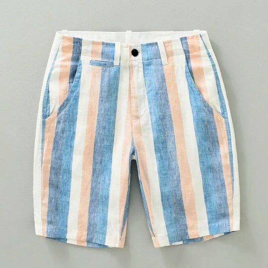 Russel Linen Stripe Shorts