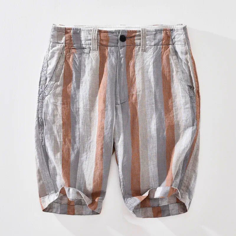 Russel Linen Stripe Shorts