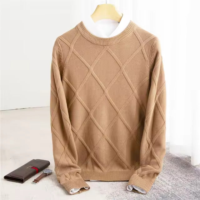 Vicenzo Cashmere Diamond Sweater