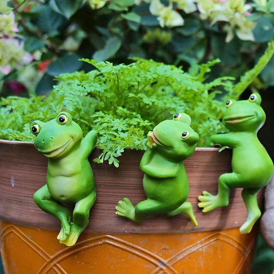 Whimsical Frog Flower Pot Huggers