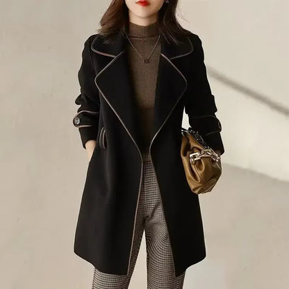 Lucia Belted Woolen Coat