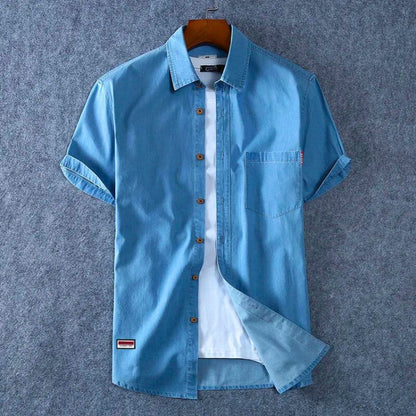 Short Sleeve Denim Shirt