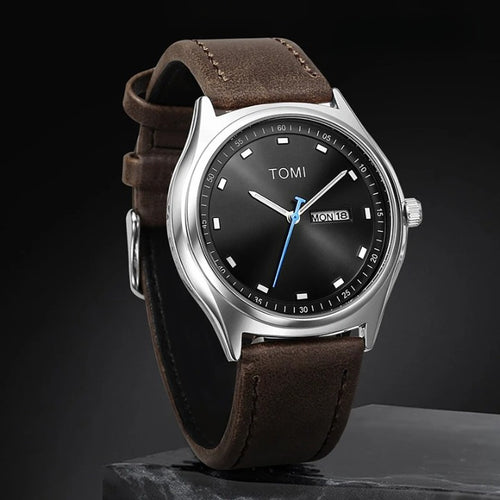 TOMI Genuine Leather Watch