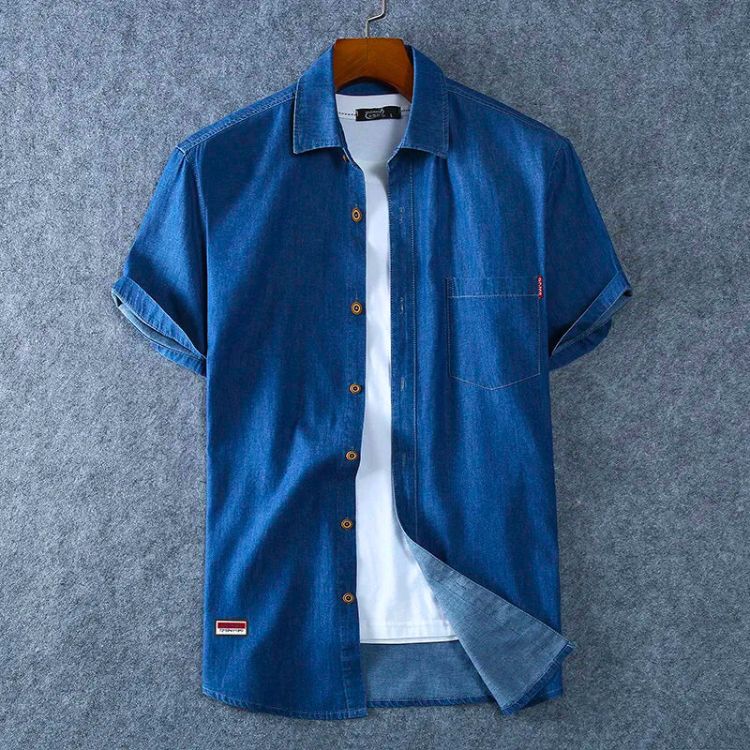 Short Sleeve Denim Shirt